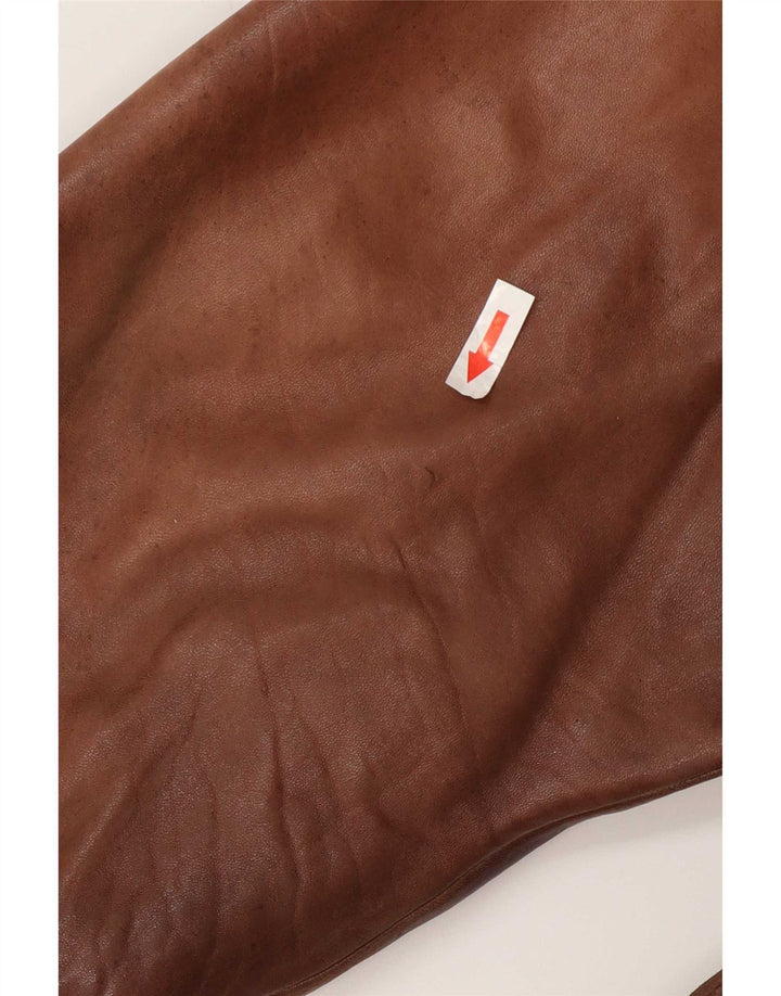 Vintage Ανδρικό Δερμάτινο Μπουφάν UK 36 Small Brown