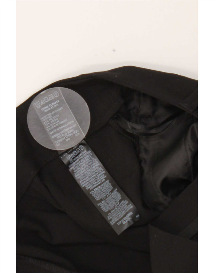 Gonna a tubino da donna Marks & Spencer UK 12 media W30 poliestere nero