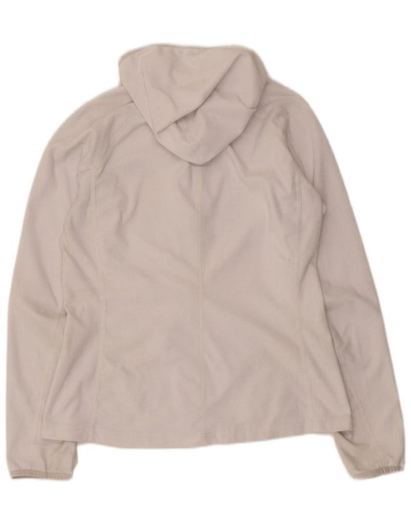 Jaqueta de lã com capuz feminina The North Face UK 12 poliéster branco médio