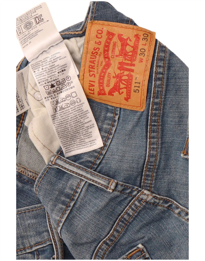 Jeans Levi's Uomo 511 Slim W30 L30 Cotone Blu