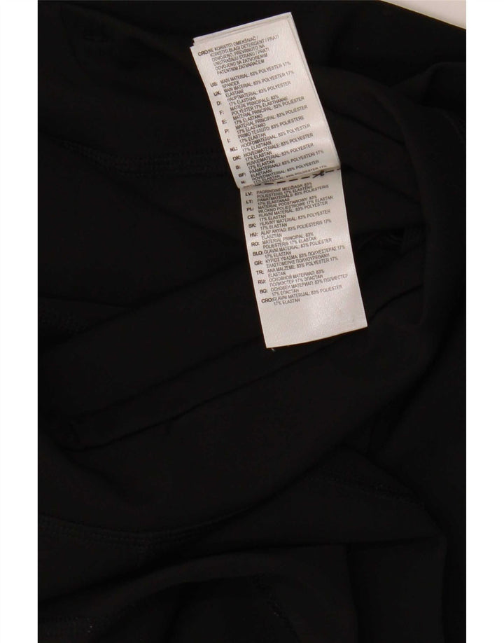 Adidas Womens Climalite Capri Leggings UK 12/14 Medium Black Polyester