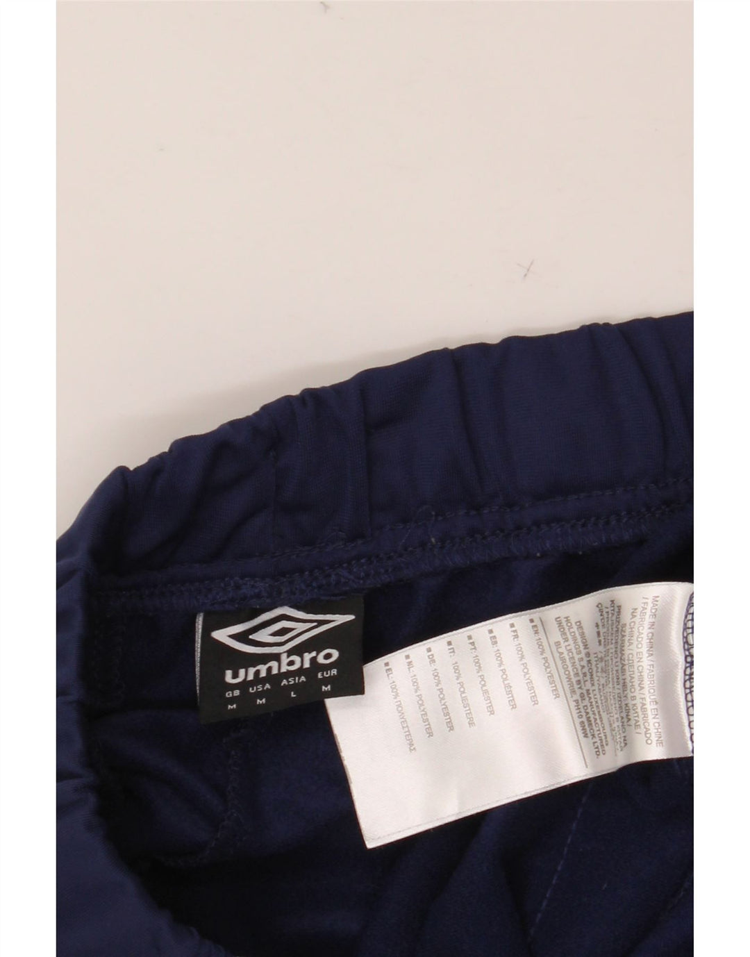 UMBRO Mens Graphic Tracksuit Trousers Medium  Navy Blue Polyester