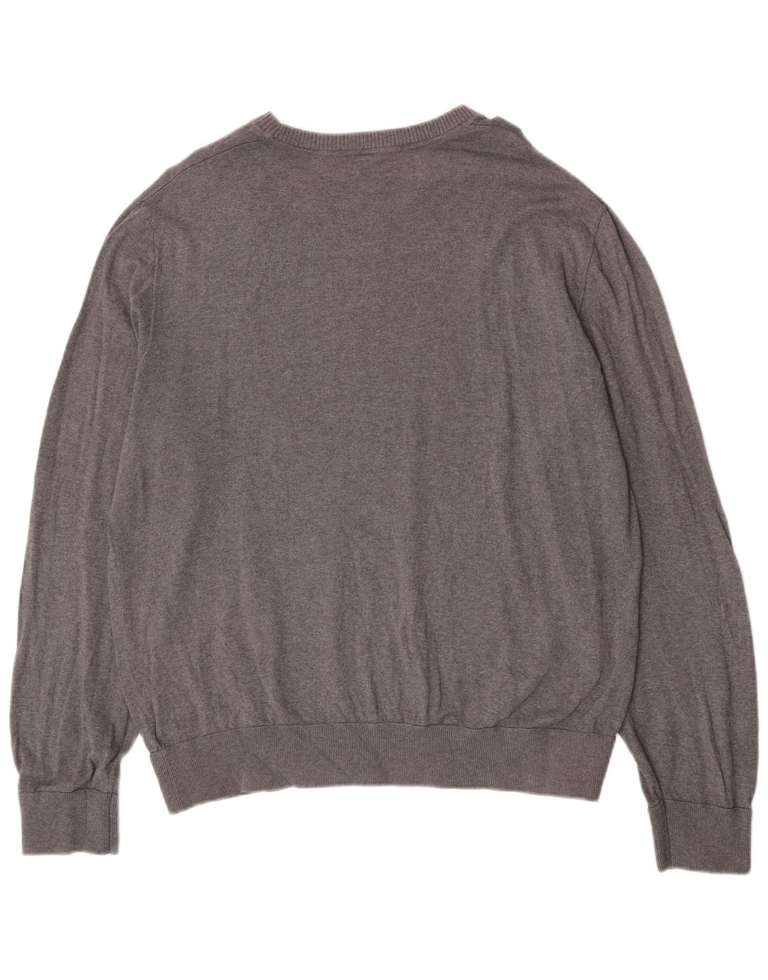 Gap Herre Jumper Sweater med rund hals XL Grå Bomuld
