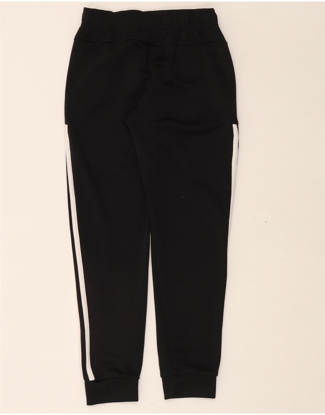 ADIDAS Boys Tracksuit Trousers Joggers 13-14 Years  Black Polyester