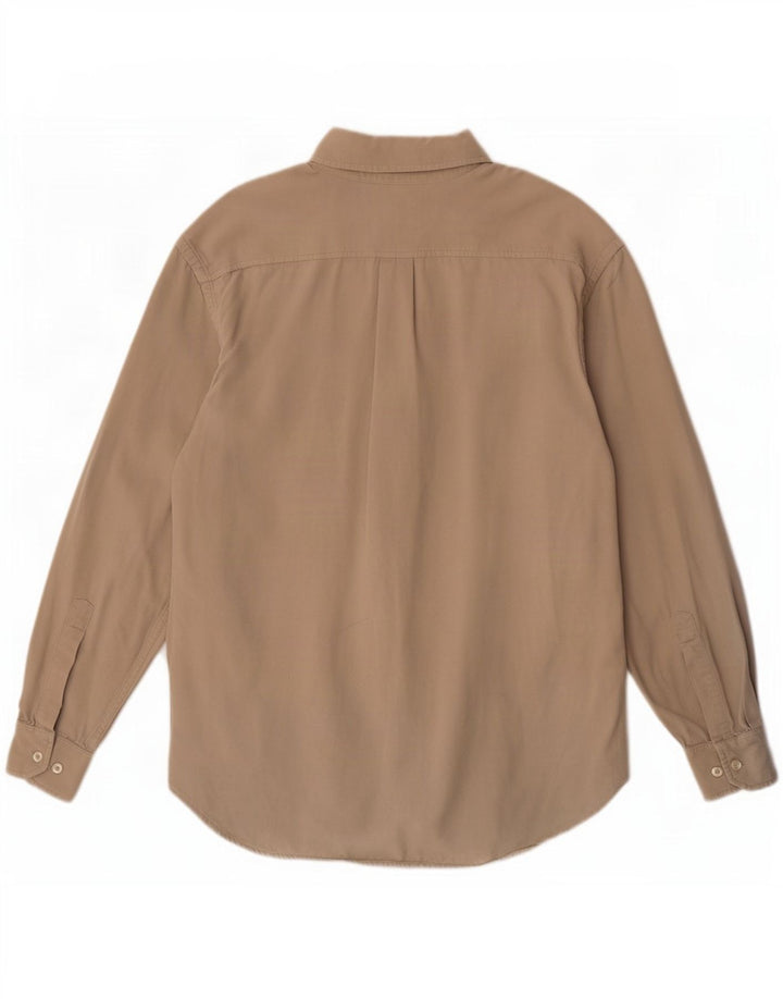 Murphy & Nye Mens Shirt Medium Beige Cotton