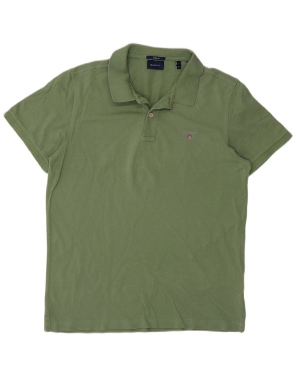 Gant Polo à manches courtes pour hommes, coupe régulière, grand coton vert