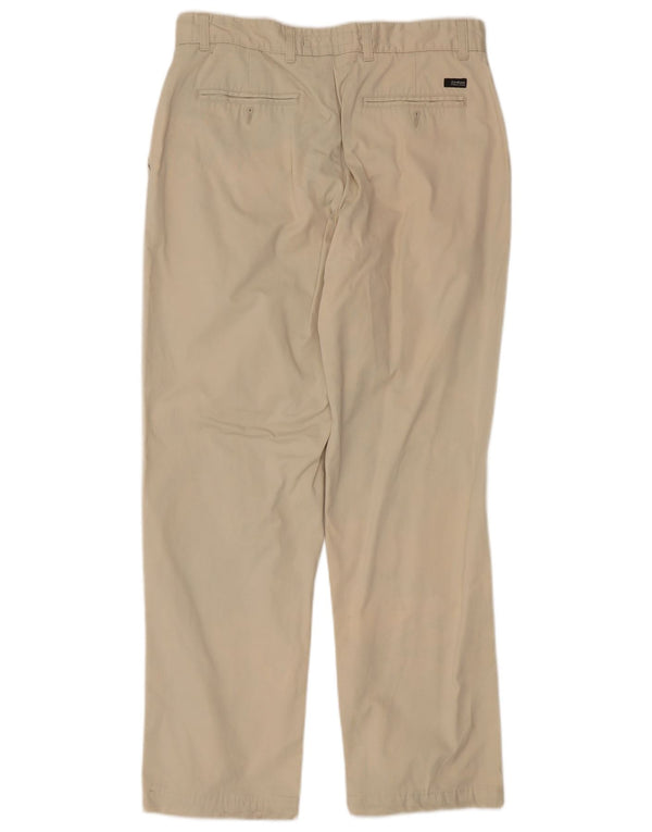 Pantaloni chino dritti da uomo Zara EU 42 Large W32 L30 Beige
