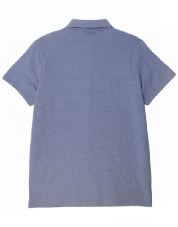Polo slim fit da uomo Tommy Hilfiger grande in cotone chiazzato blu