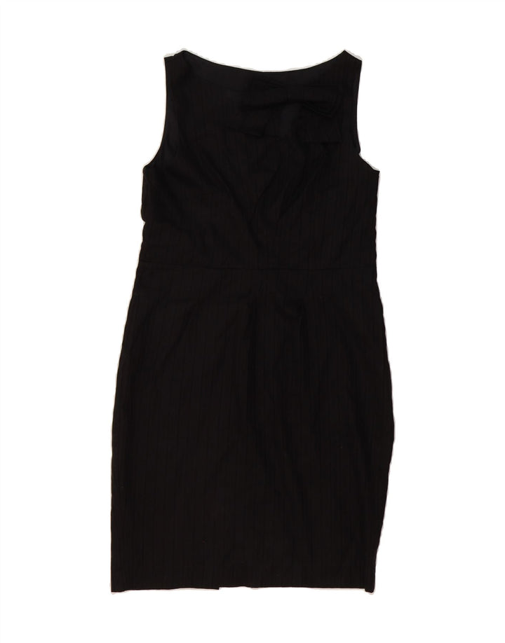 SARA BERMAN Womens Sleeveless Sheath Dress UK 12 Medium Black Cotton Vintage Sara Berman and Second-Hand Sara Berman from Messina Hembry 