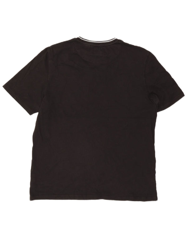 Tricou Lyle & Scott pentru bărbați, cu croiala relaxată, XL, bumbac negru