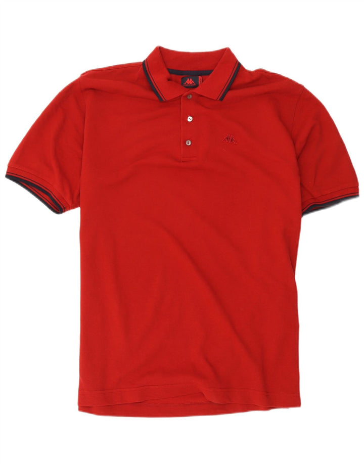 Kappa Mens Polo Shirt Large Red Cotton