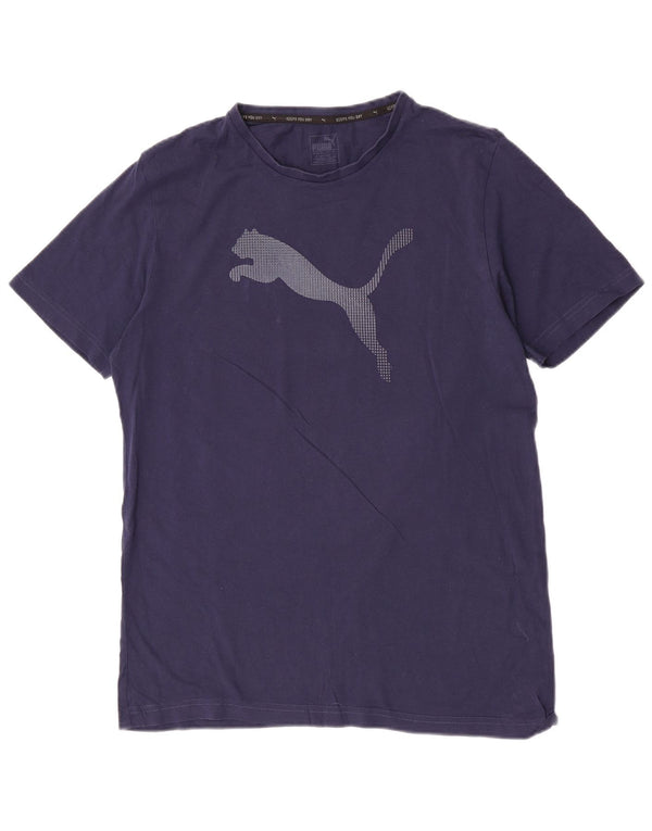 Ανδρικό γραφικό μπλουζάκι Puma Top Large Navy Blue