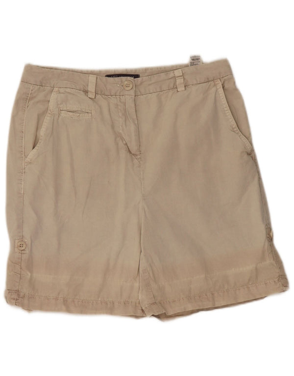 Marks & Spencer Damen Chinoshorts UK 10 Small W28 Beige Baumwolle