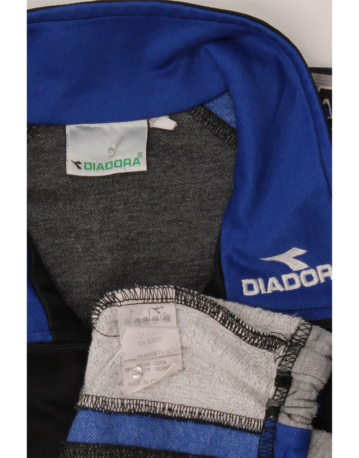 Diadora Herre grafisk træningsdragt Topjakke Medium Sort Colourblock
