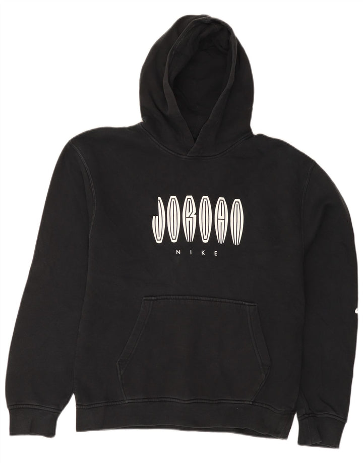 Jordan Mens Graphic Hoodie Jumper Small Black Cotton