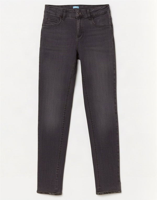 Jeans Slim Donna Liu Jo W30 L28 Cotone Grigio