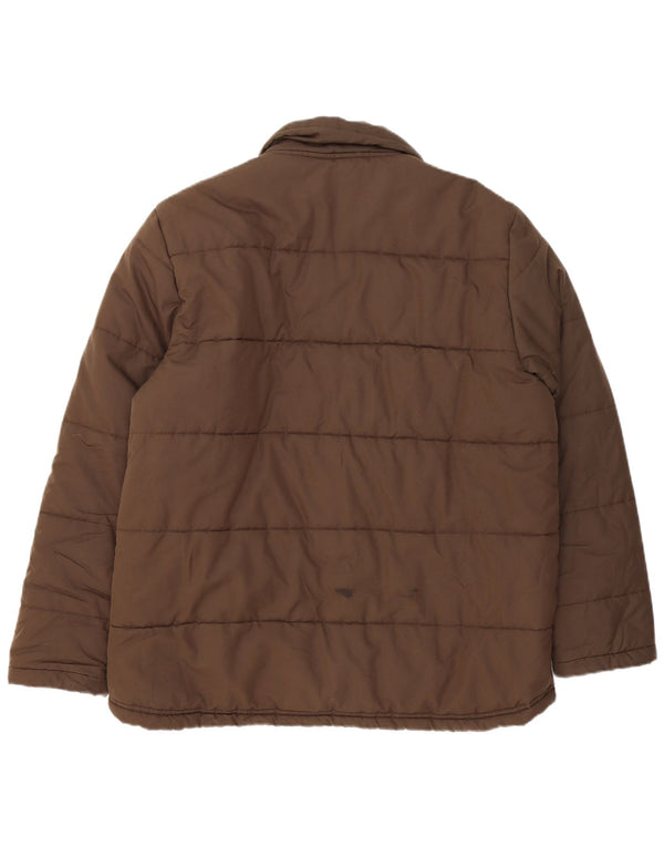 Puma Mens Padded Jacket UK 40 Large Brown