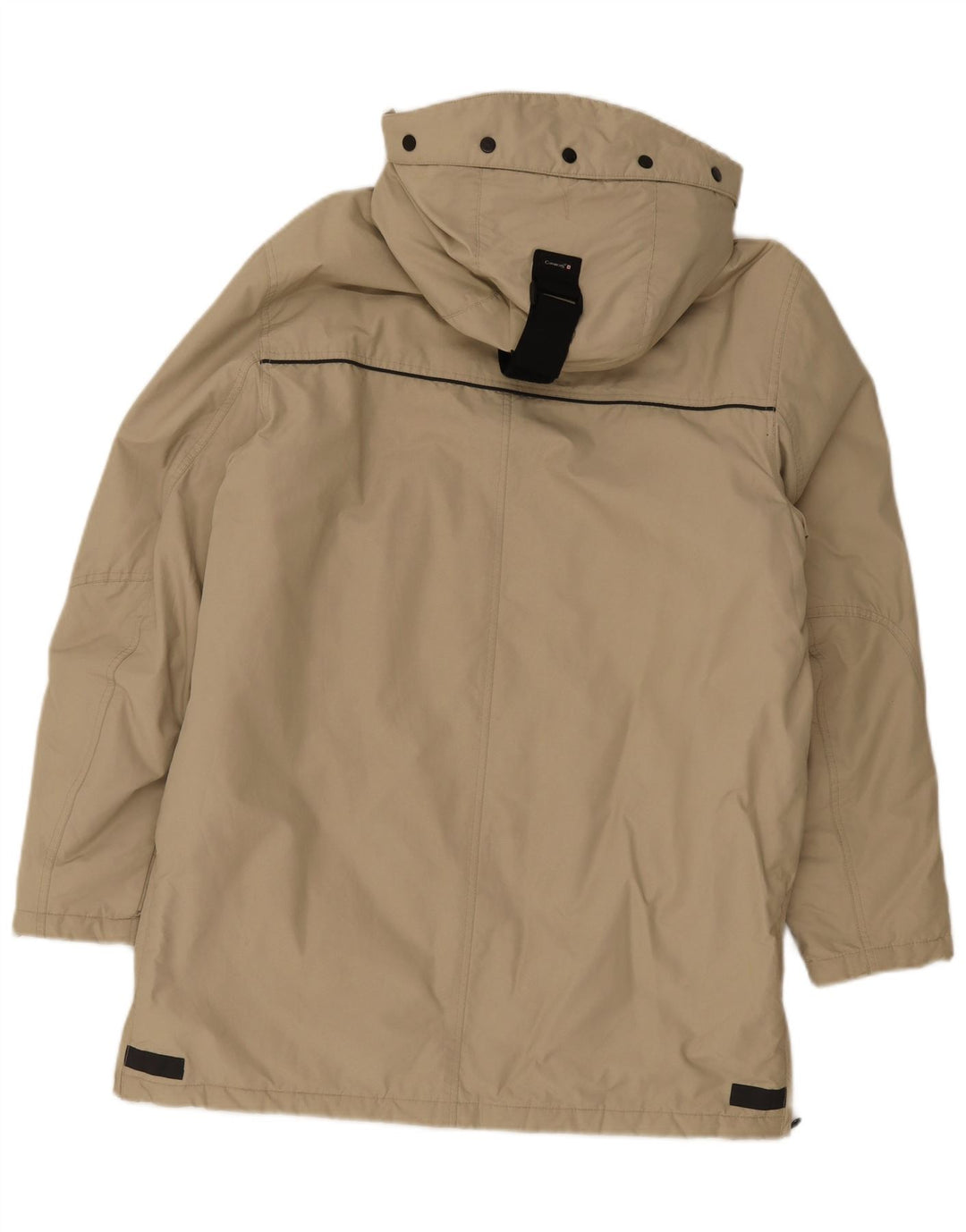Canadiens Herren-Mantel mit Kapuze, gepolstert, IT 48, mittelbeige Baumwolle