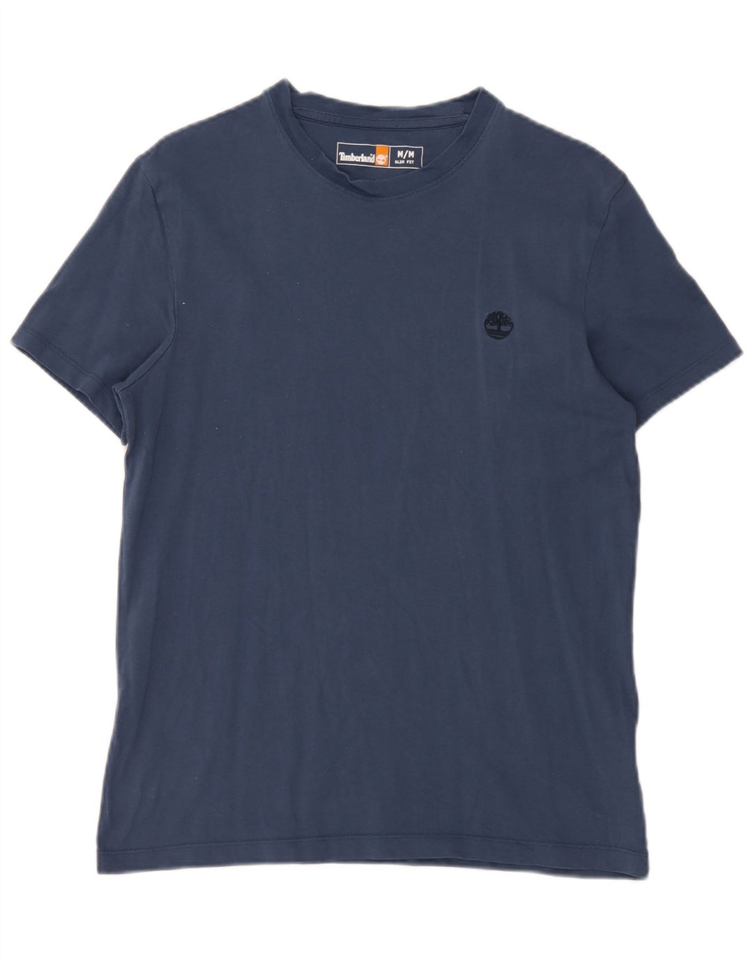 Timberland Mens Slim Fit T-Shirt Top Medium Navy Blue Cotton
