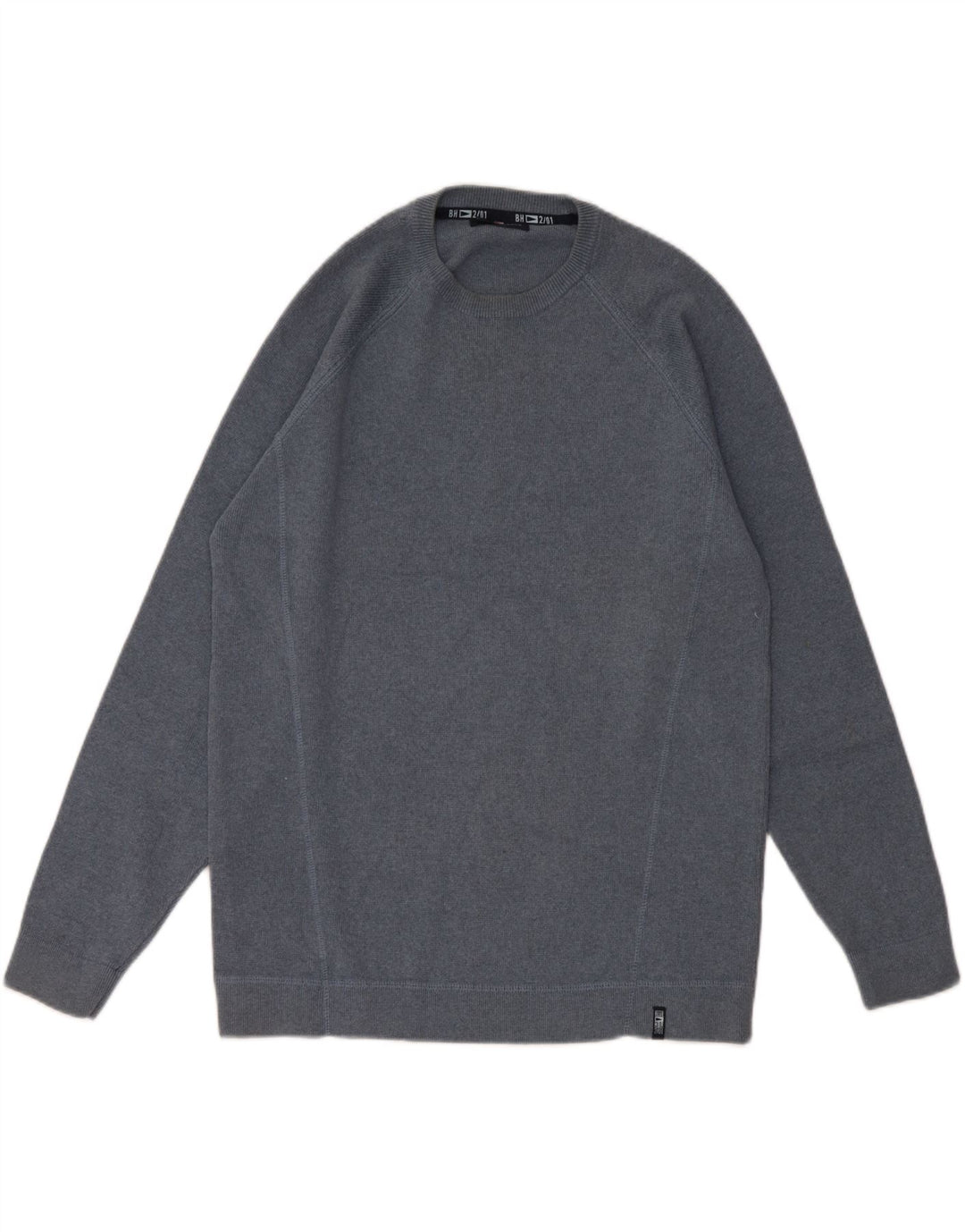Maglione maglione girocollo da uomo Marks & Spencer blu Harbour blu medio