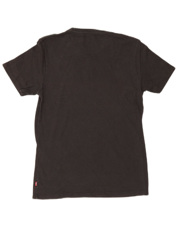 Levi's Herren-T-Shirt mit Grafik, Größe S, schwarze Baumwolle