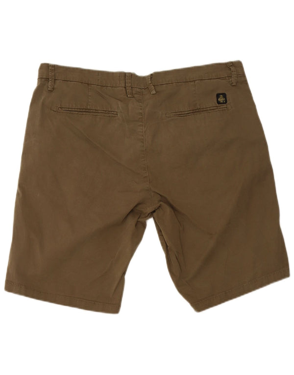Refrigiwear Pantalones cortos chinos de cintura alta para hombre IT 54 2XL W38 Algodón caqui