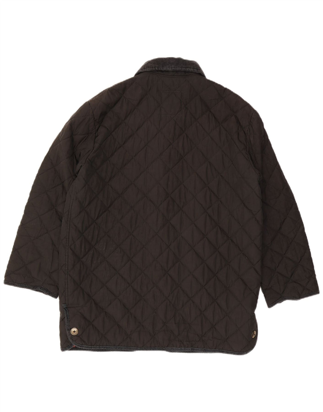 Giacca trapuntata vintage da donna IT 48 XL in cotone nero