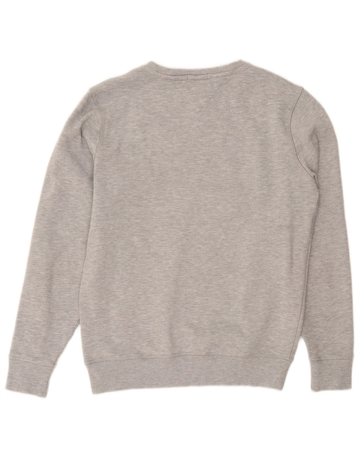 TOMMY HILFIGER Mens Regular Fit Sweatshirt Jumper Small Grey Flecked