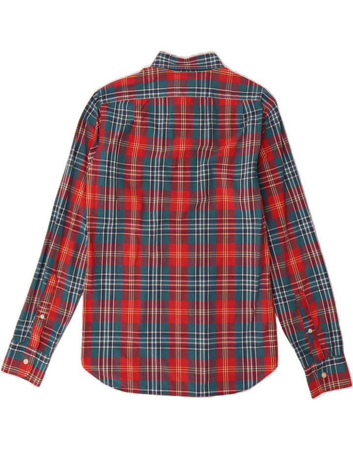J. CREW Mens Tailored Slim Fit Shirt Small Multicoloured Check Cotton Vintage J. Crew and Second-Hand J. Crew from Messina Hembry 