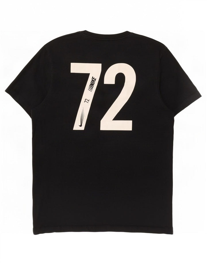 Nike grafisk T-shirt top til mænd, stor sort bomuld