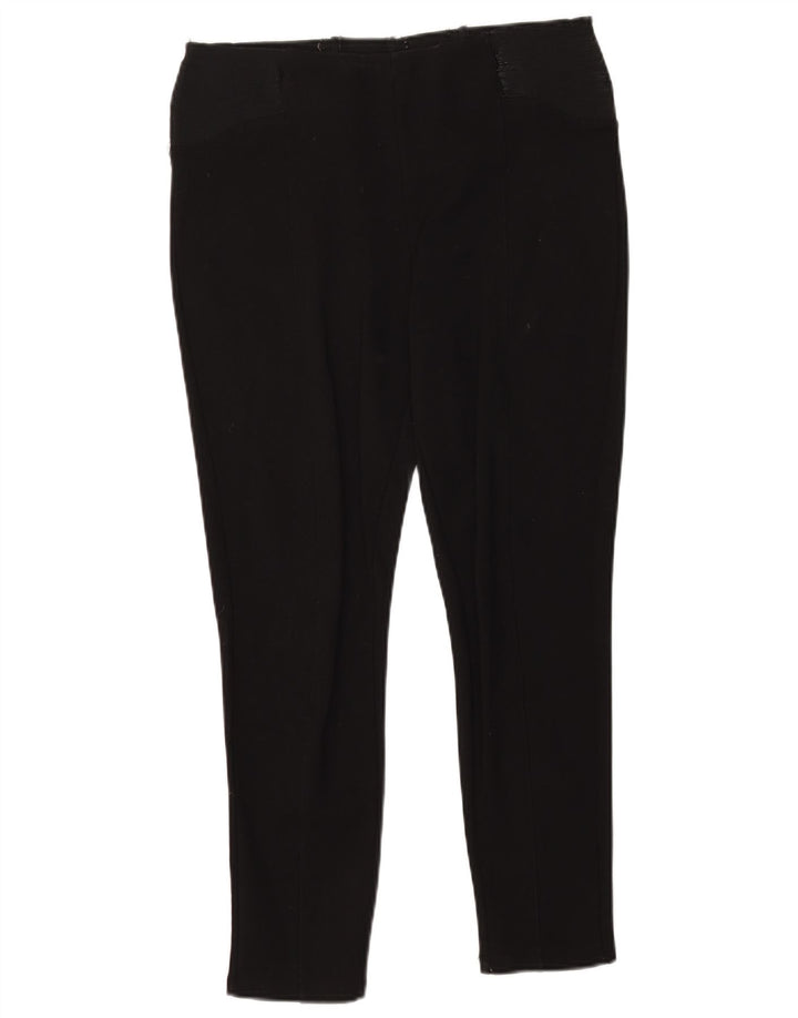 Zara Womens Crop Leggings UK 16 Large Black