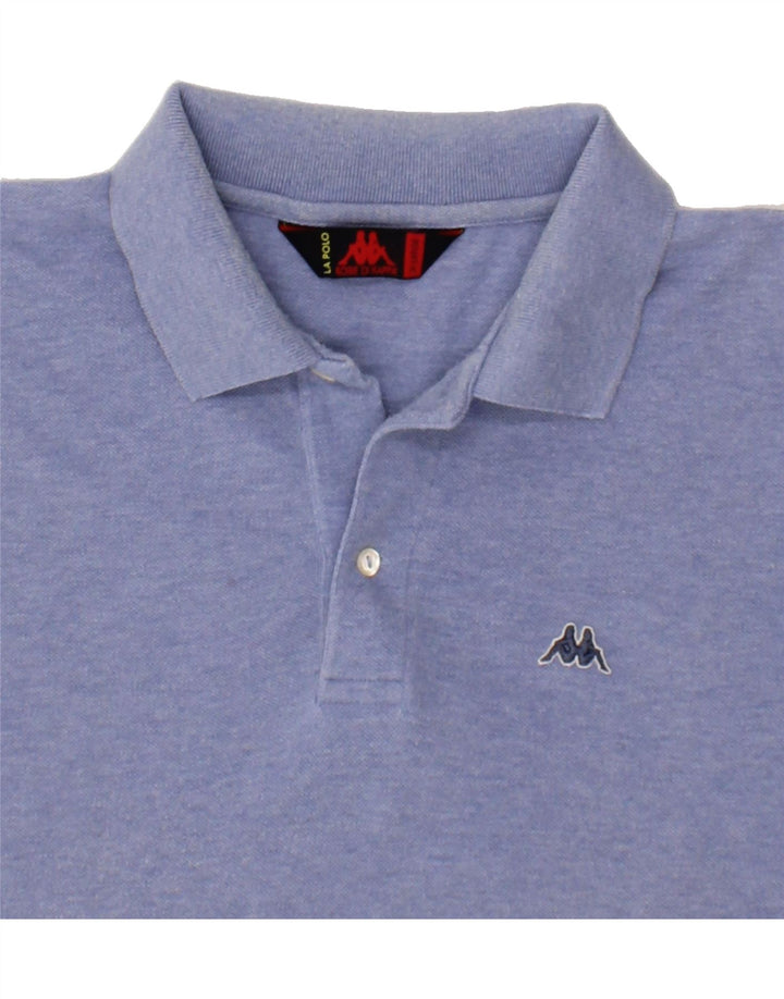 KAPPA Mens Polo Shirt XL Blue Cotton Vintage Kappa and Second-Hand Kappa from Messina Hembry 