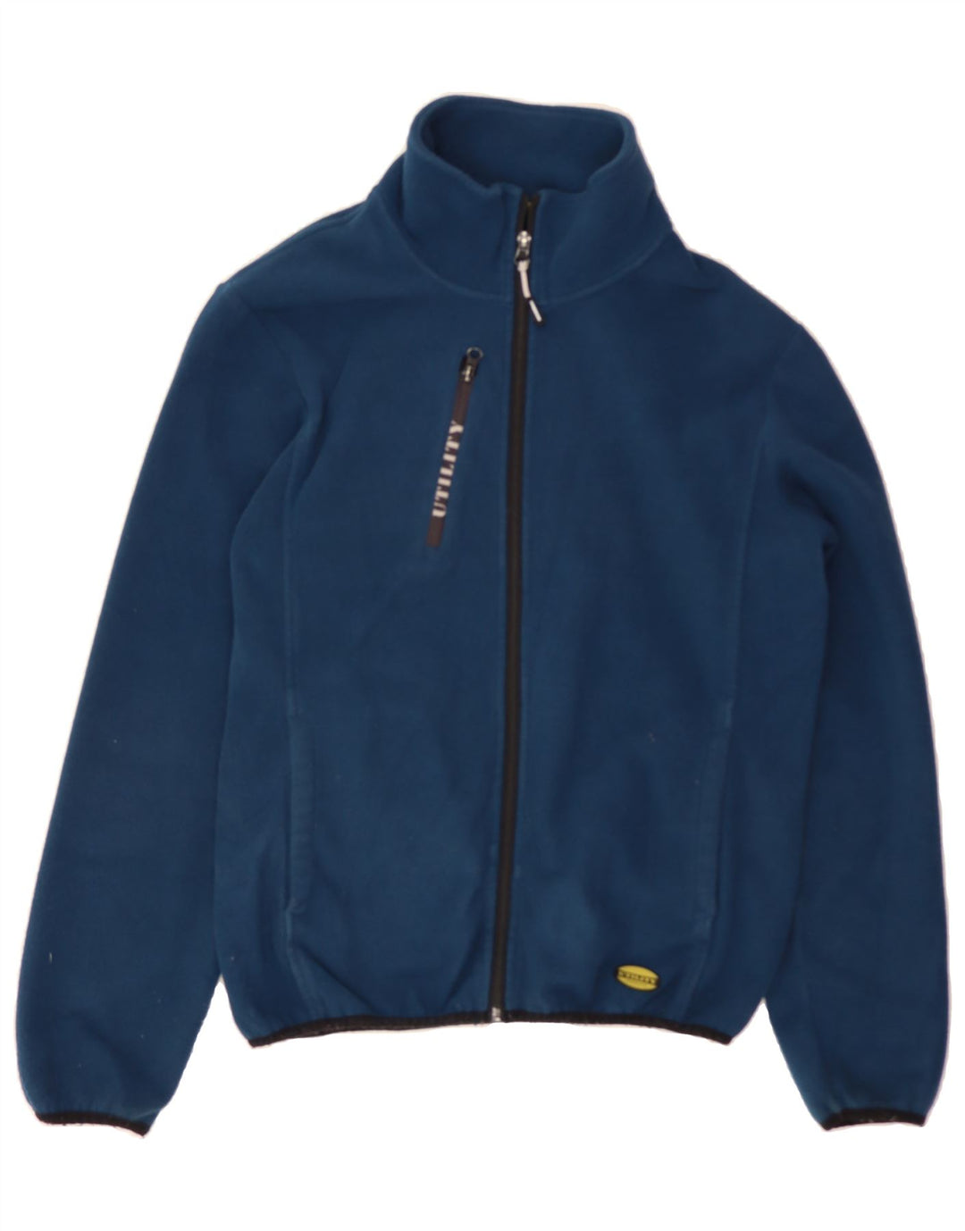 DIADORA Womens Fleece Jacket UK 16 Large Navy Blue Polyester Vintage Diadora and Second-Hand Diadora from Messina Hembry 