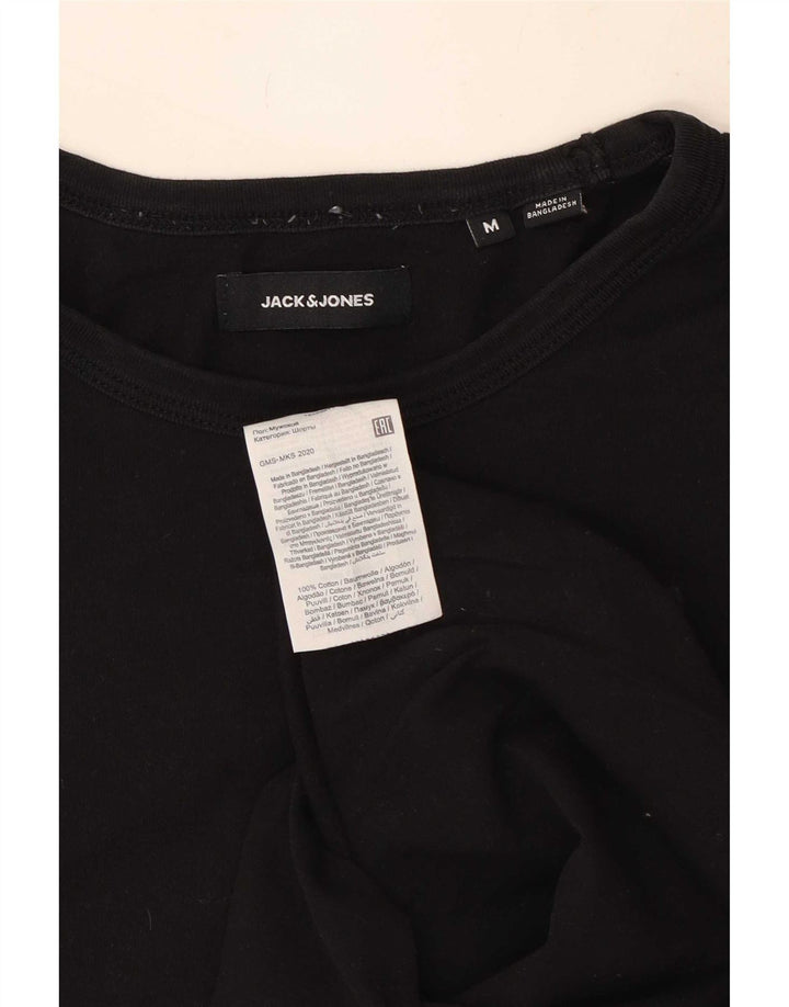 T-shirt grafica da uomo Jack & Jones Top in cotone nero medio