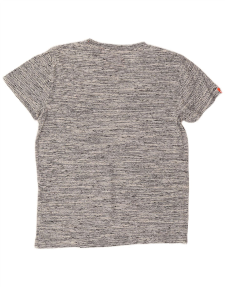 SUPERDRY Mens T-Shirt Top XL Grey Flecked Cotton Vintage Superdry and Second-Hand Superdry from Messina Hembry 