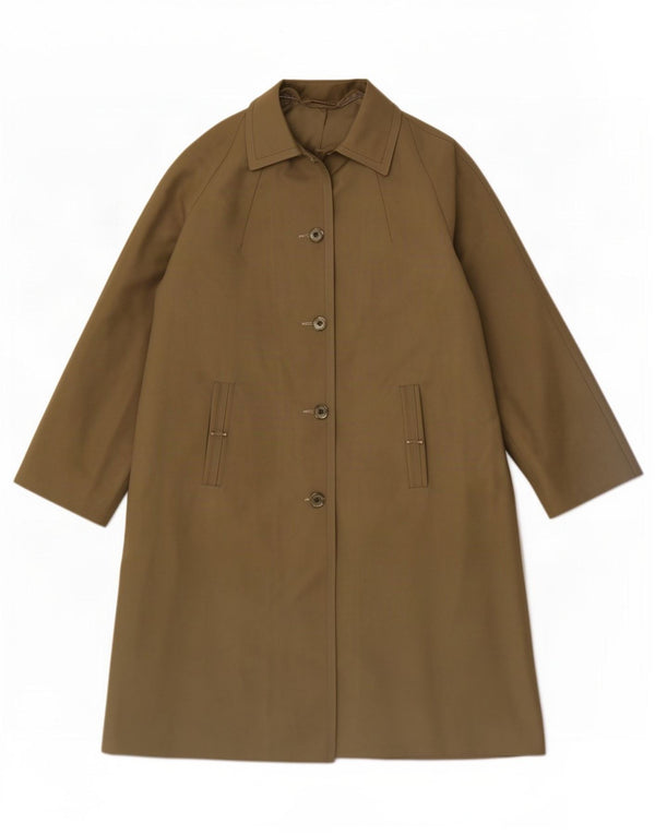 Dannimac Womens Overcoat UK 14 Medium Khaki Polyester