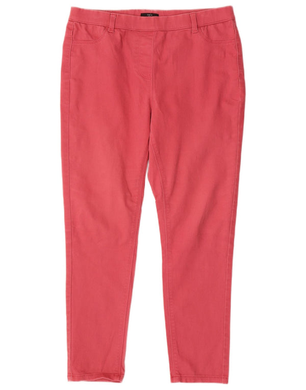 M&Co Dame Skinny Casual Bukser UK 14 Large W32 L27 Pink Bomuld