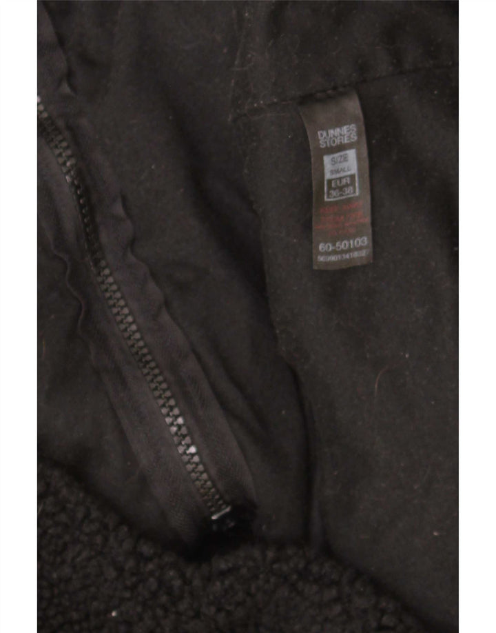 Dunnes Stores Chaqueta polar extragrande para mujer UK 10 Small Poliéster negro