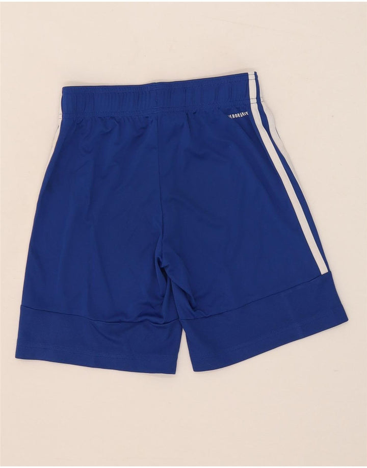 Adidas Boys Aeroready Sport Shorts 9-10 Years Blue Polyester