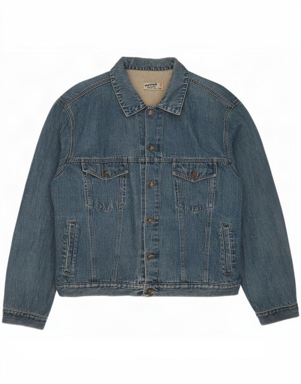 WPM Chaqueta vaquera para hombre UK 44 2XL Algodón azul