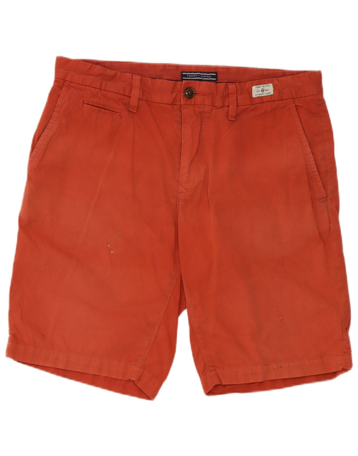 Tommy Hilfiger Mens Chino Shorts W33 Medium Red Cotton