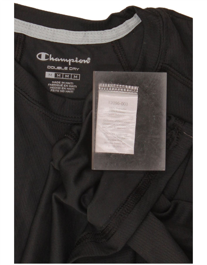 Męska kamizelka Champion Double Dry Top, średni czarny poliester