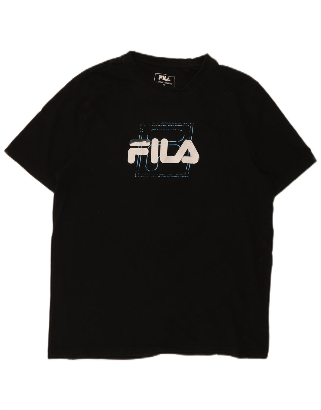 Fila férfi grafikus póló felső, közepes fekete pamut