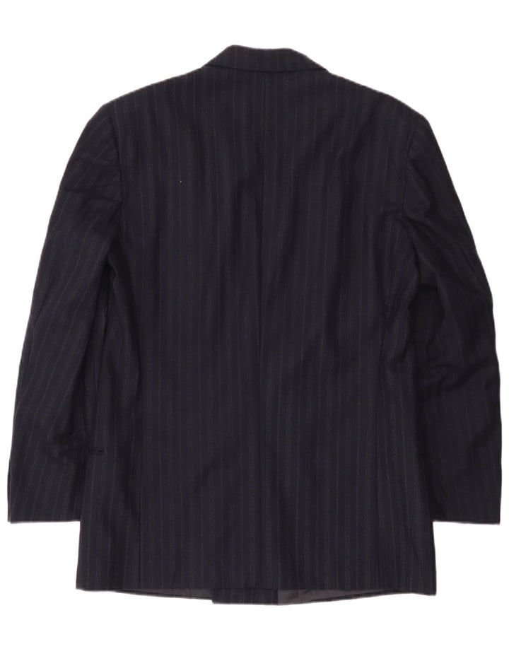 Giorgio Armani Herre Blazer Jacket UK 38 Medium Navy Blue Pinstripe