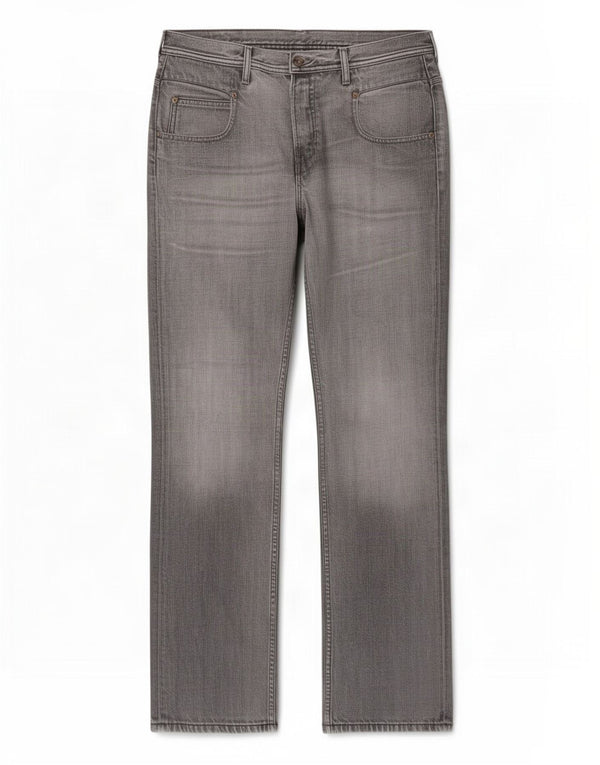 Lee Mens Knox scoop Straight Jeans W33 L34 Grey Cotton