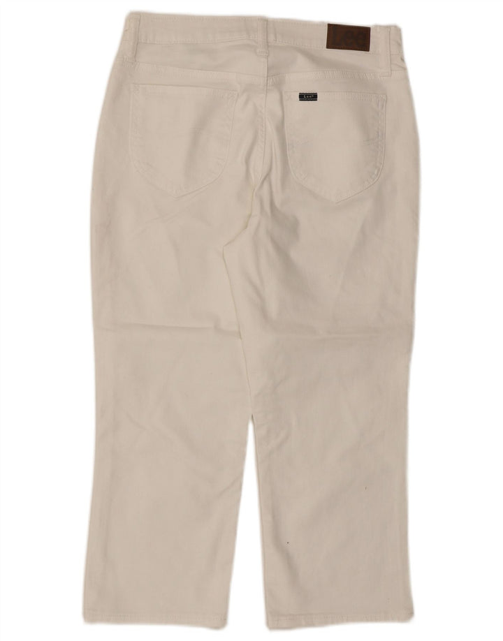 Lee Dame Capri Jeans US 8 Medium W30 L21 Hvid Bomuld