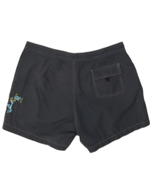 Gap Herren-Badeshorts XL aus grauer Baumwolle mit Blumenmuster