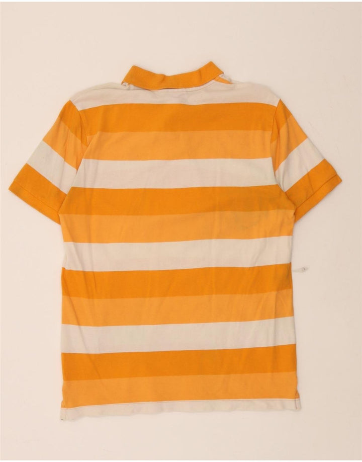 PUMA Mens Polo Shirt Small Orange Striped Vintage Puma and Second-Hand Puma from Messina Hembry 
