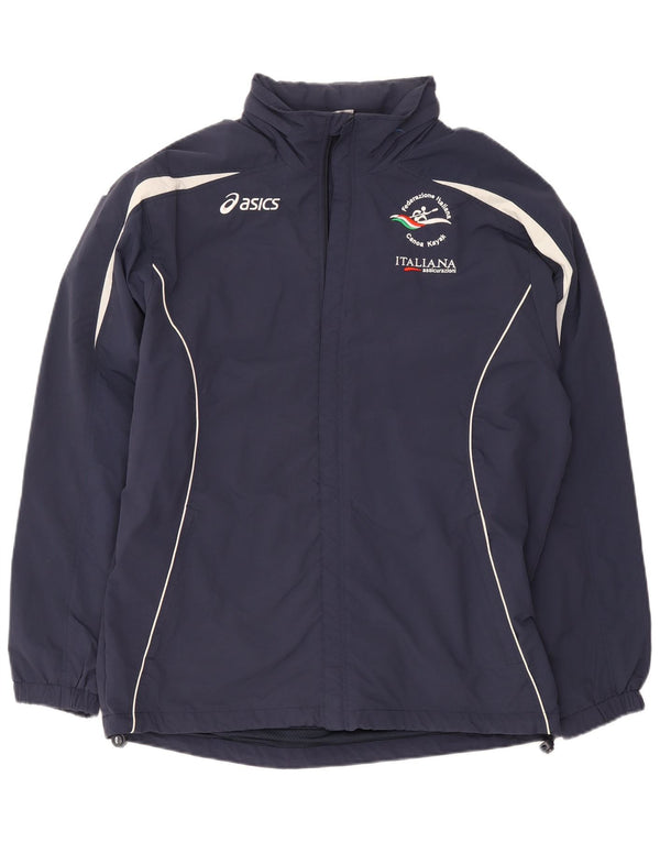 Asics Mens Kayak Canoe Italia Tracksuit Top Jacket XL Navy Blue Sports
