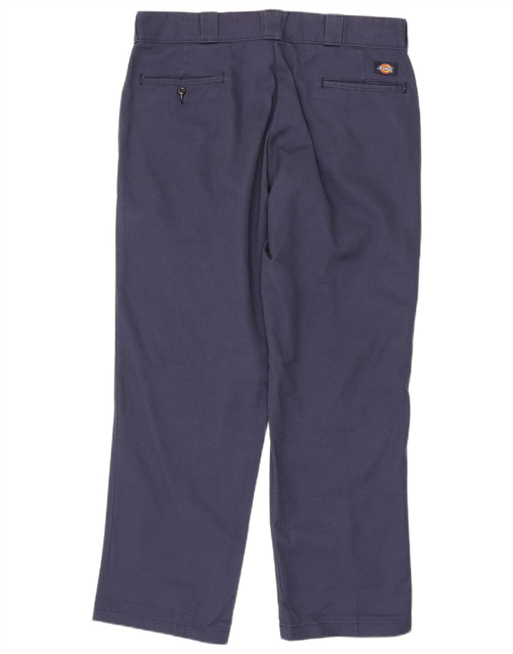 Dickies Straight Chino-bukser til mænd W38 L30 Marineblå polyester